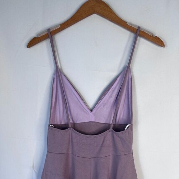 Windsor Violet Triangle Bodice High Low Layered Swirl Skirt Dress Size Small - Picture 4 of 12